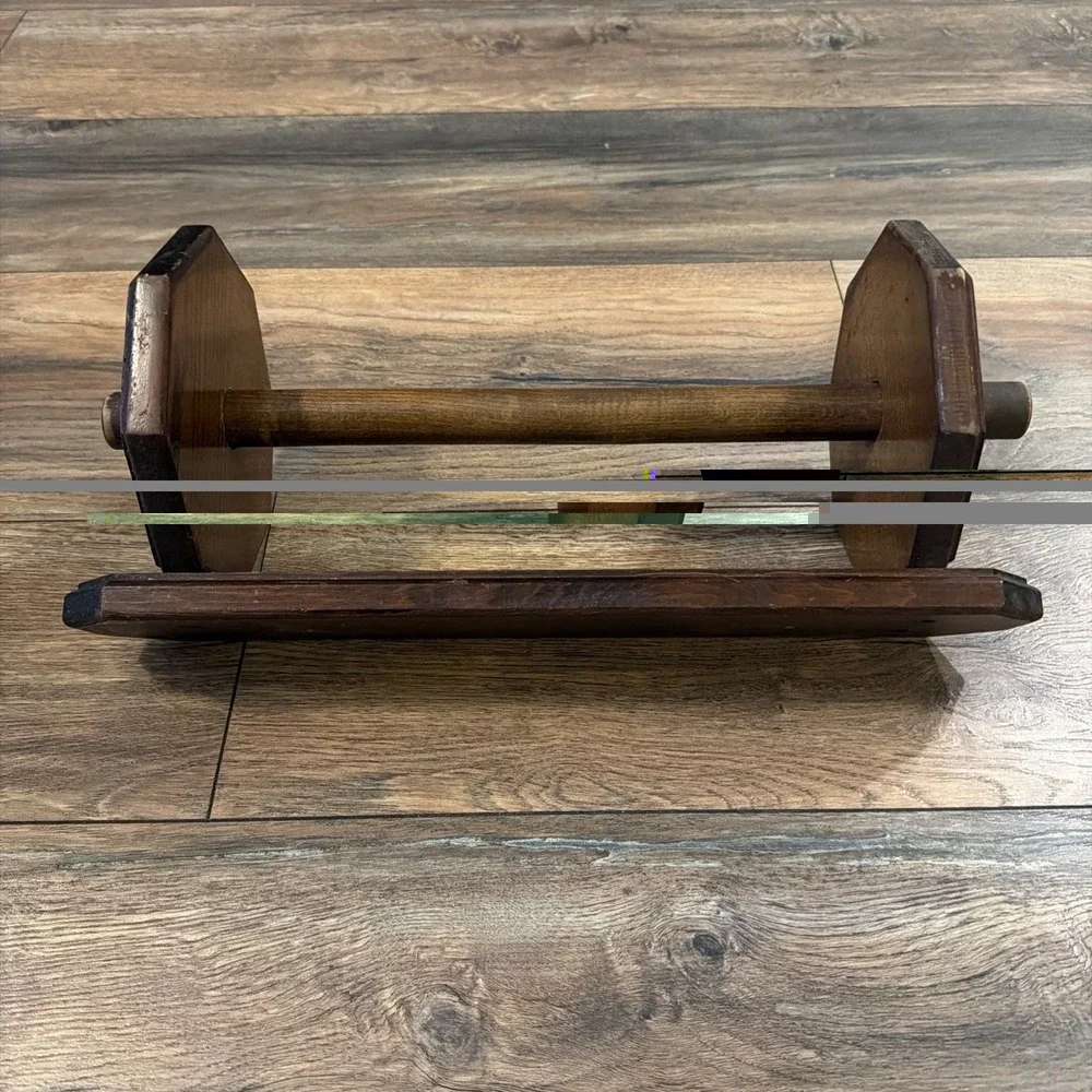 Vintage Dark Wood‎ Wall Hanging Towel Paper Towel Holder